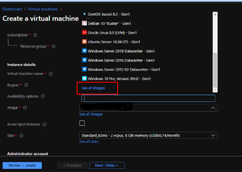 Installation and server setup on Azure Cloud : Support Services