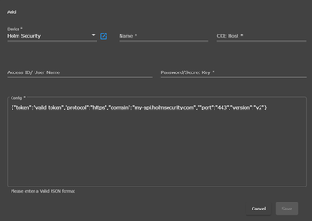 Device Configuration: Holm Security : Support Services