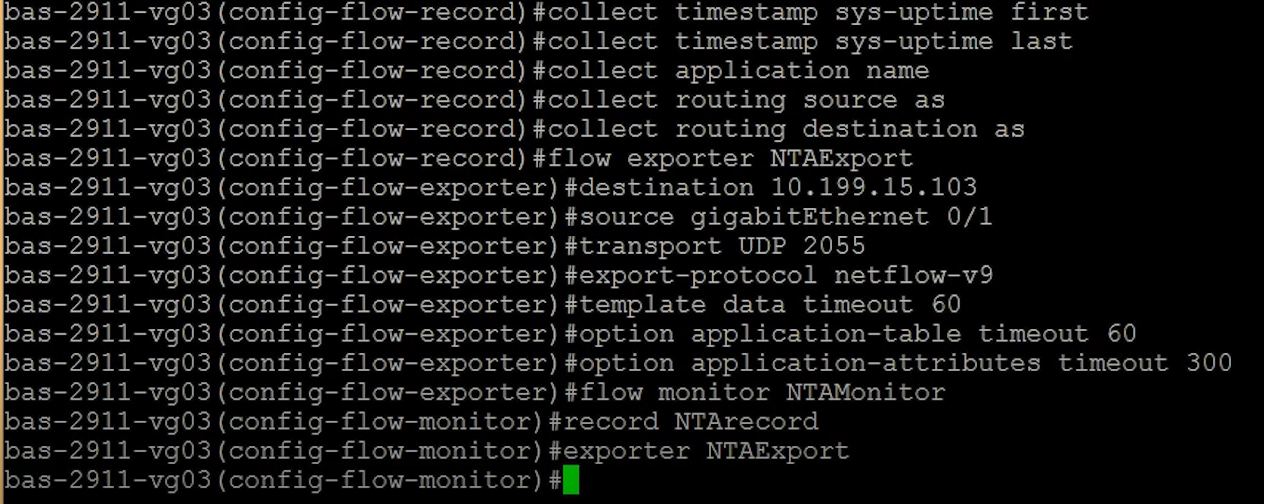 Configure Netflow For Cisco Routers and Switches Running IOS Support