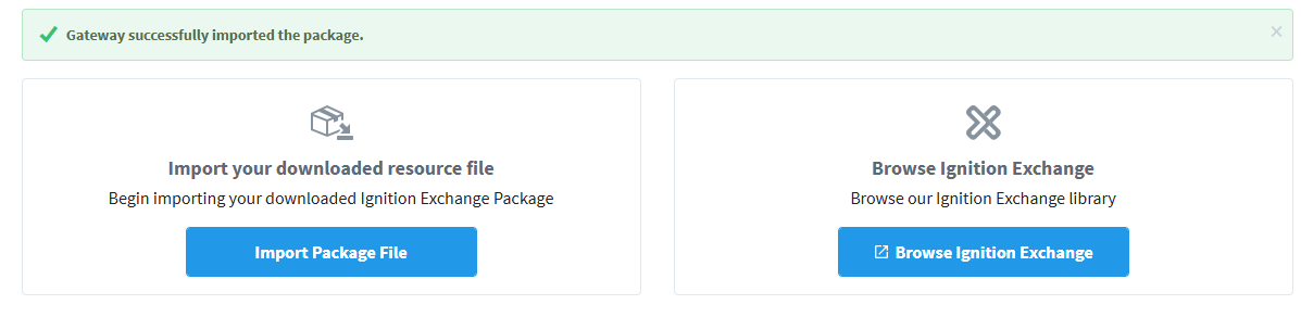 Figure 28: Import Message Confirmation
