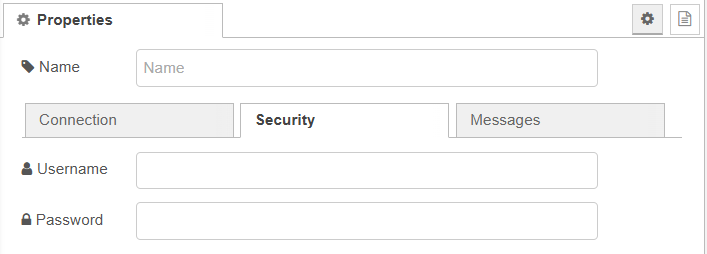 Figure 19: Security Tab properties