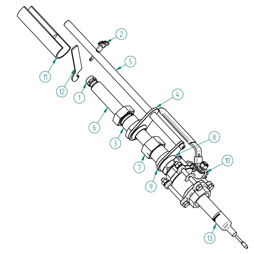 Rheonics Retractable Probe Parts