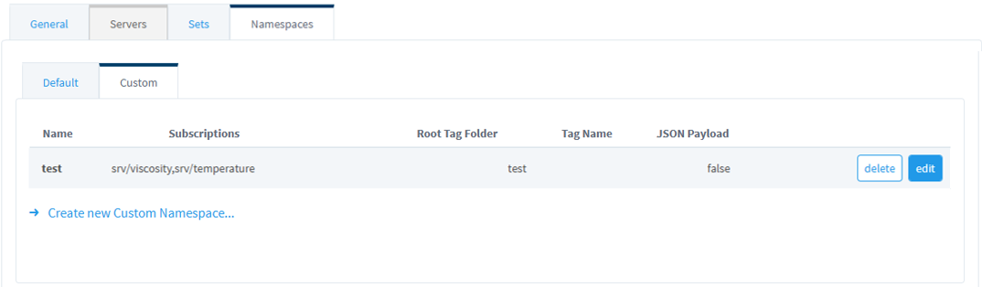Figure 20: Namespace created successfully