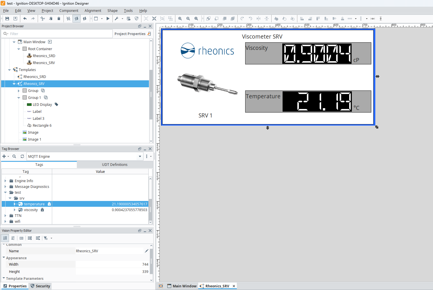 Figure 37: Final Visualization of Sensor Data