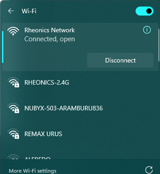 Figure 3: Rheonics Network