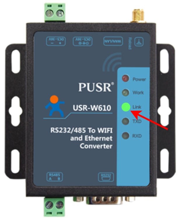 Figure 4: Link LED on after Wi-Fi connection