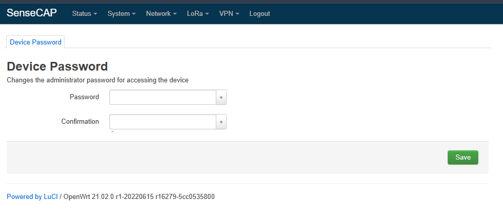 Figure 14: SenseCAP M2 Web server credentials