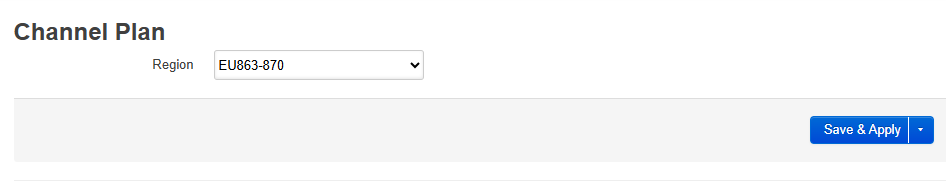 Figure 19: Channel Plan - Region configuration