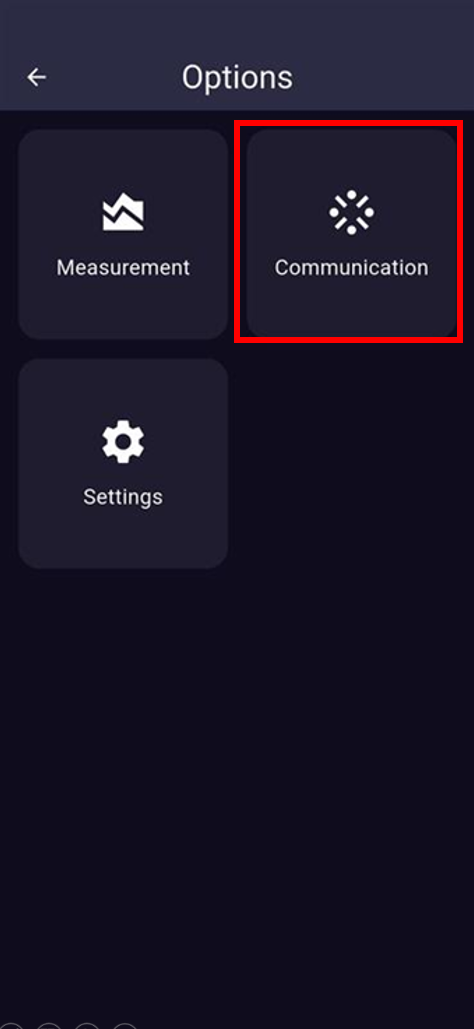 Figure 2: Communication panel