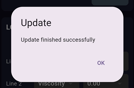 Figure 6: Confirmation message