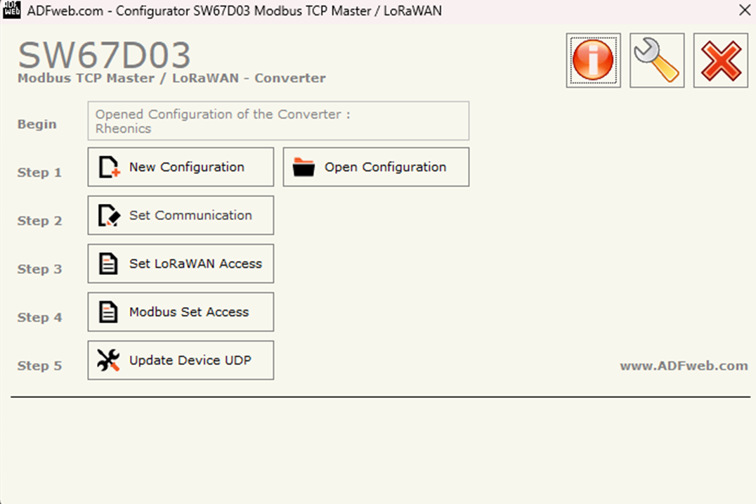 Figure 8: Compositor SW67D03 software