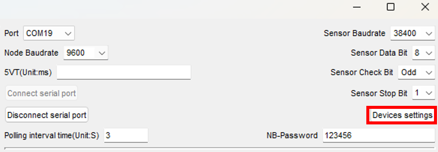 Figure 9: ModbusRTU parameters configuration