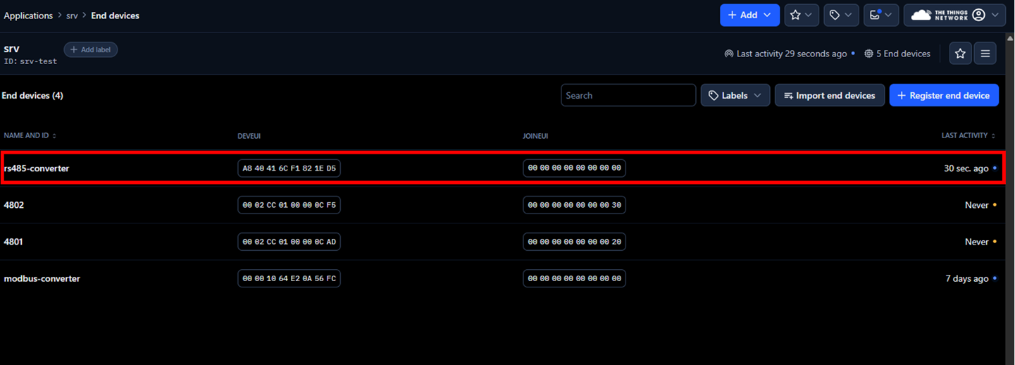 Figure 16: End devices