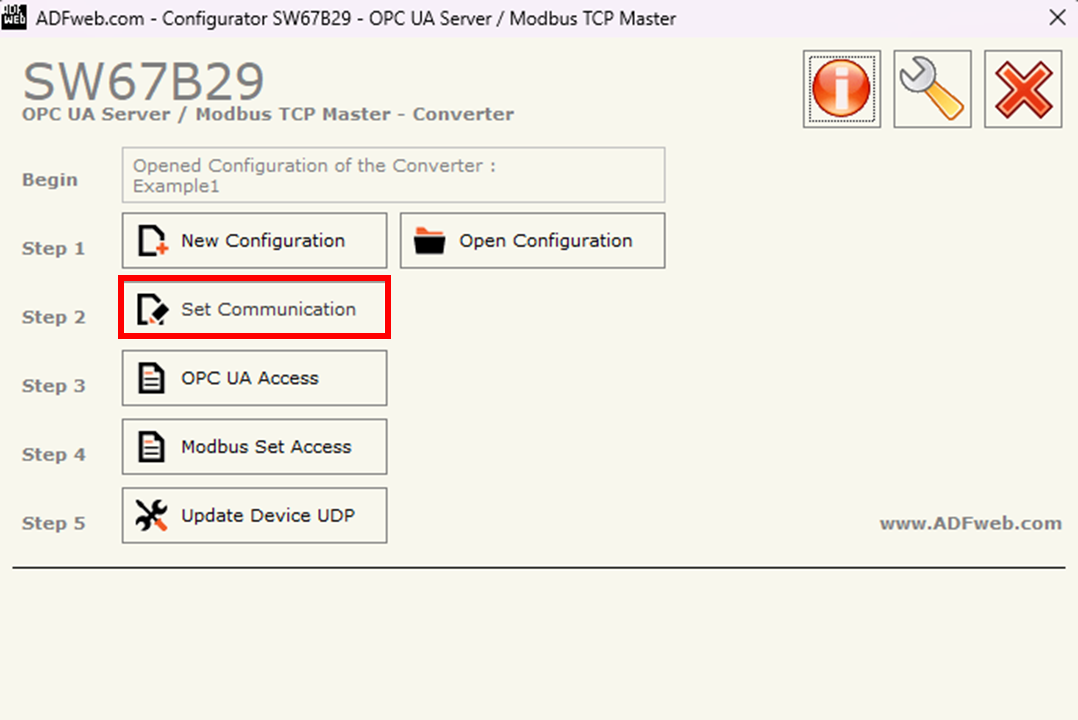 Figure 5: Set Communication