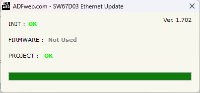 Figure 14: Ok message confirmation
