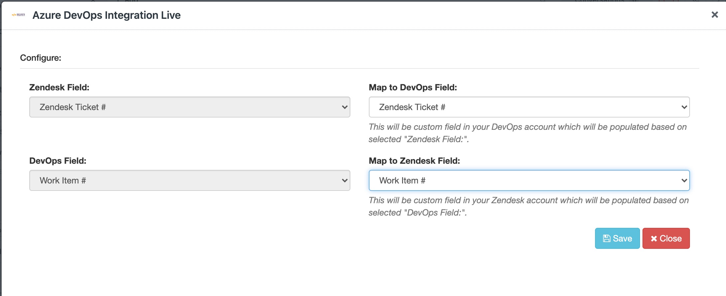 Zendesk AzureDevops Connector, Freshdesk AzureDevops Connector, Freshservice AzureDevops Connector, Zendesk - Azure DevOps Integration, Freshdesk - Azure DevOps Integration, Freshservice - Azure DevOps Integration