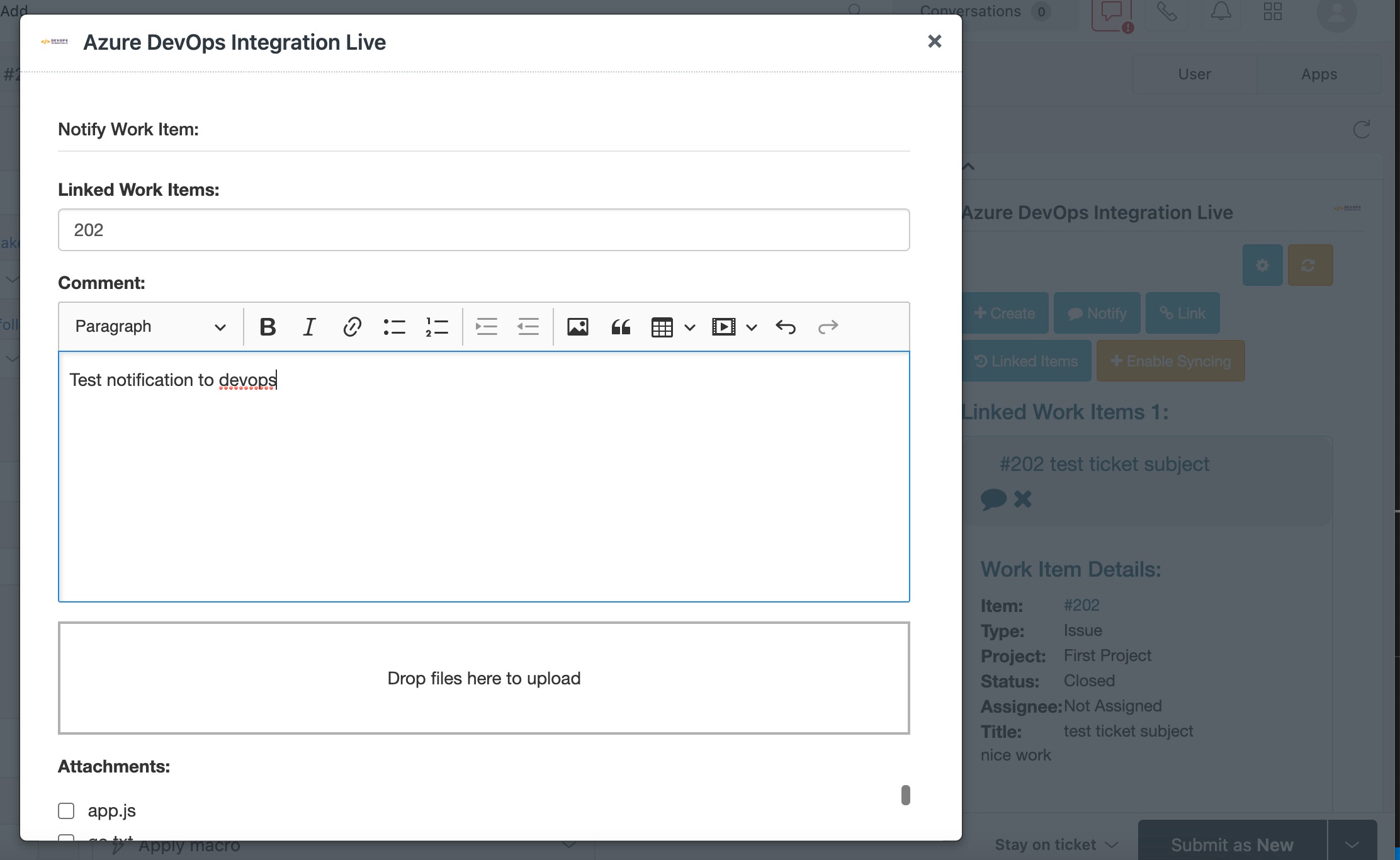 Zendesk AzureDevops Connector, Freshdesk AzureDevops Connector, Freshservice AzureDevops Connector, Zendesk - Azure DevOps Integration, Freshdesk - Azure DevOps Integration, Freshservice - Azure DevOps Integration