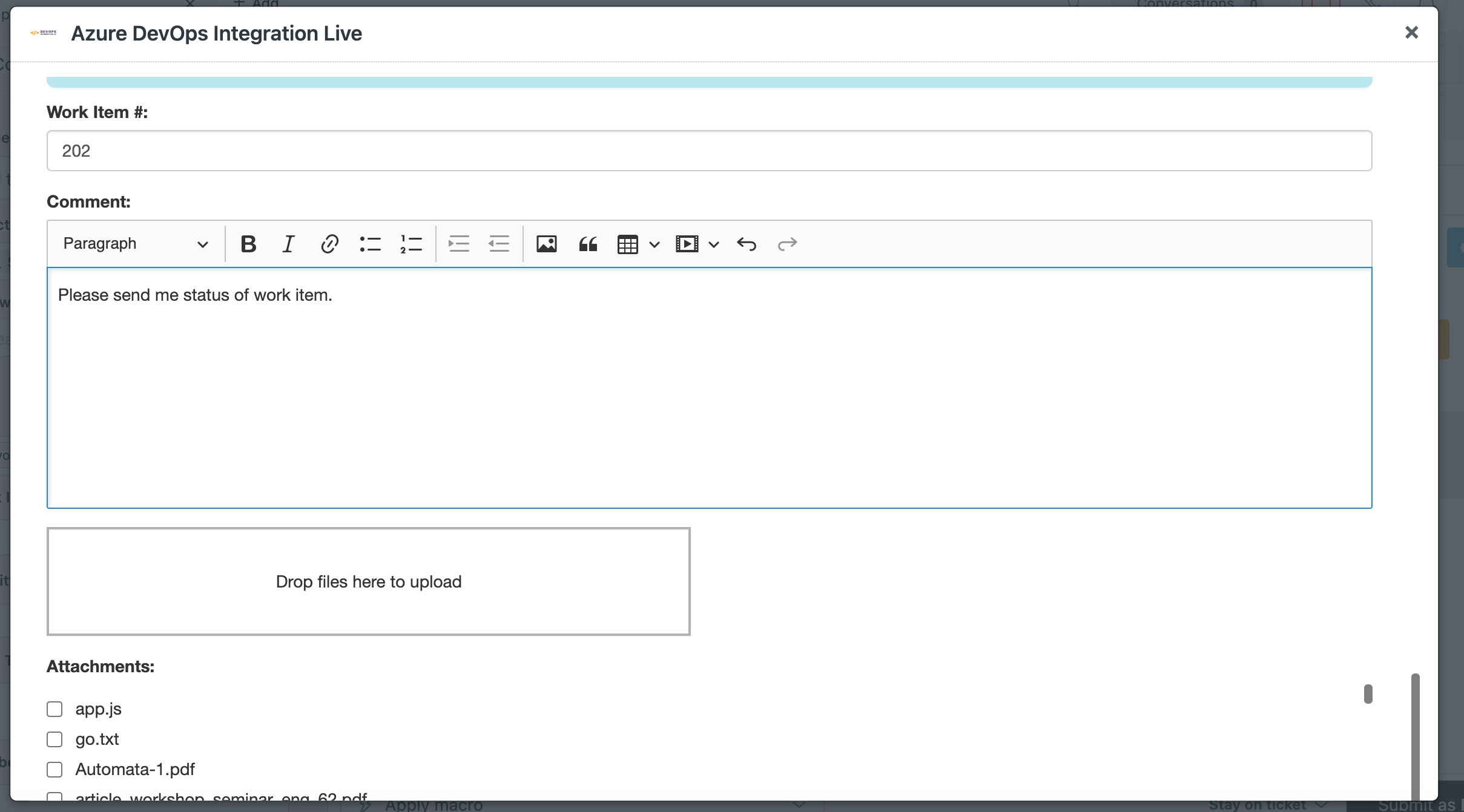 Zendesk AzureDevops Connector, Freshdesk AzureDevops Connector, Freshservice AzureDevops Connector, Zendesk - Azure DevOps Integration, Freshdesk - Azure DevOps Integration, Freshservice - Azure DevOps Integration