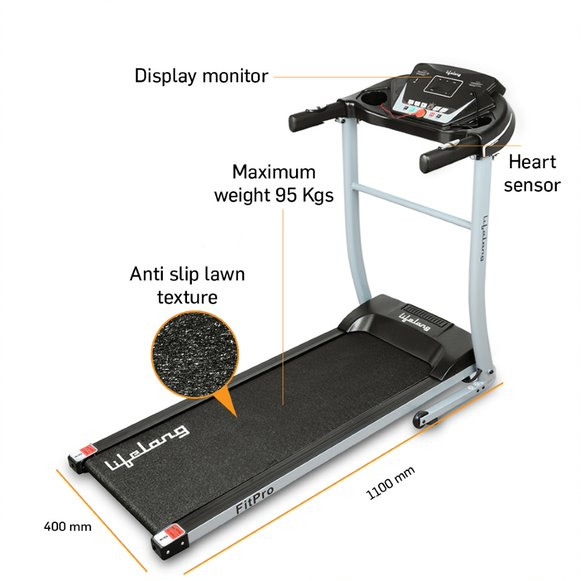 Lifelong fitpro 2025 motorized treadmill