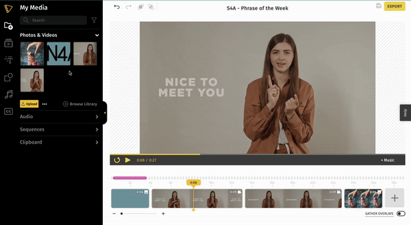 How to add an overlay image on any media
