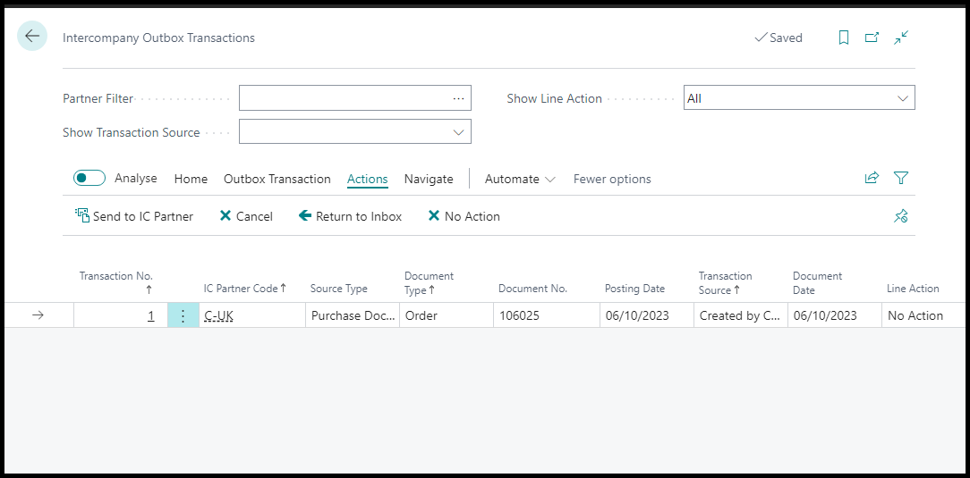 Intercompany Outbox