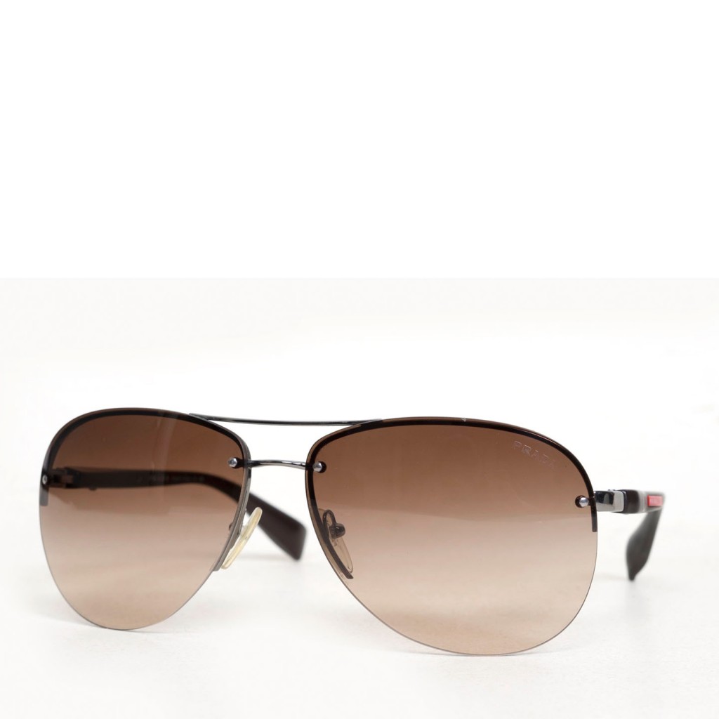 prada linea rossa aviator sunglasses