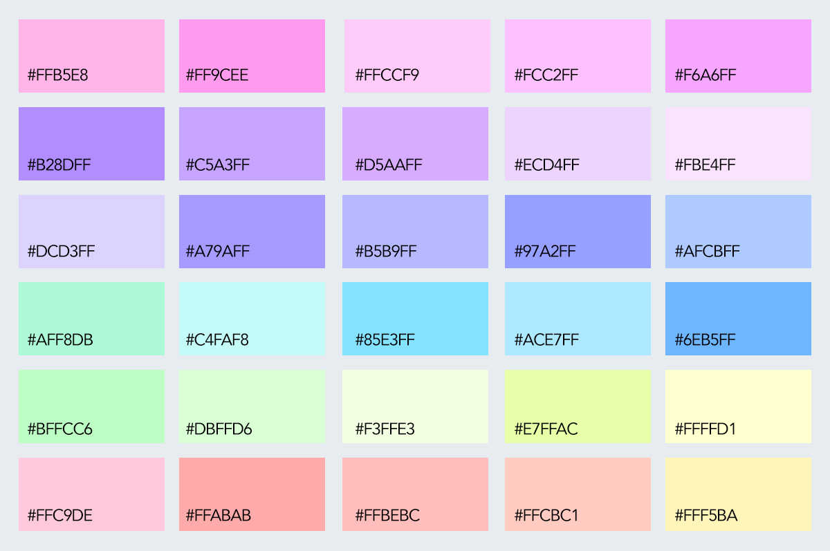 2020 is Springing with Pastel Shades! Top 6 Shades for Emanating Flair
