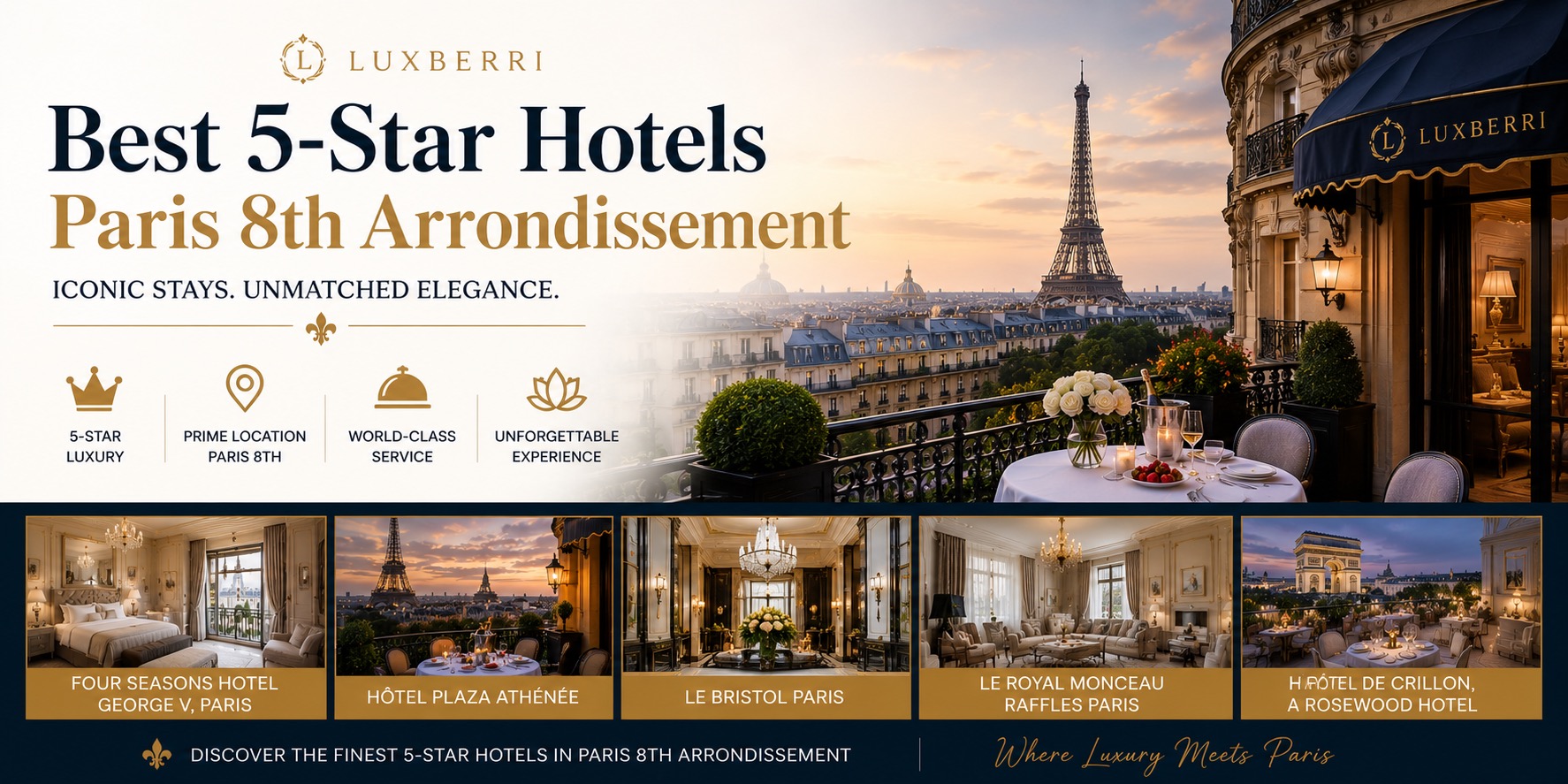 Best 5-Star Hotels Paris 8th Arrondissement | Luxberri