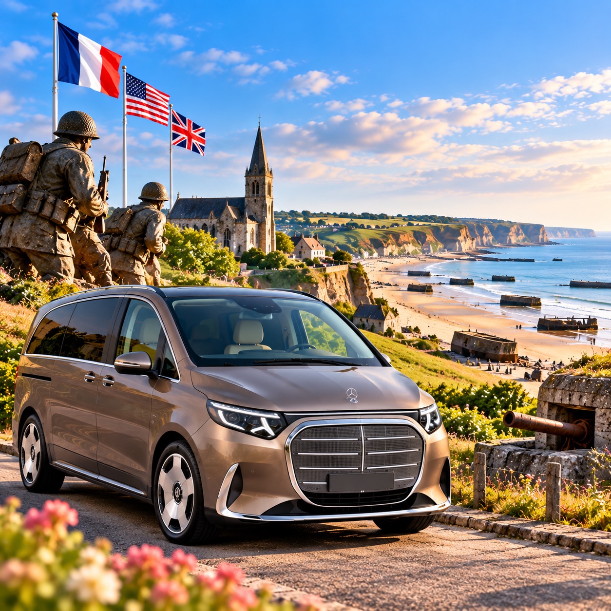 Paris to Normandy D-Day Beaches: A Private Chauffeur Day Trip