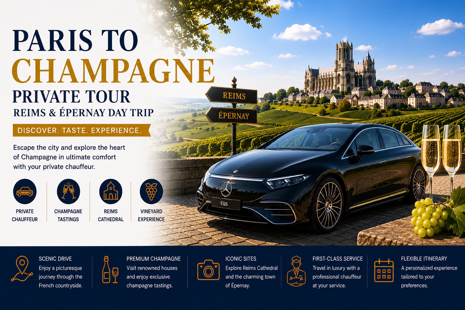 Paris to Champagne Private Tour