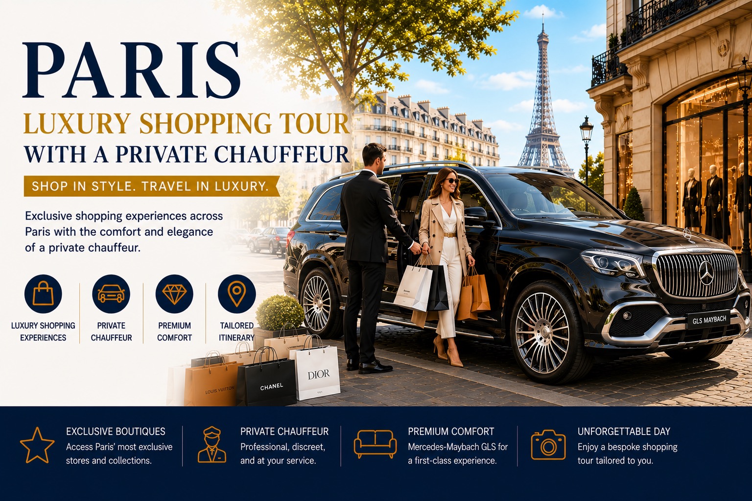 Paris Luxury Shopping Chauffeur