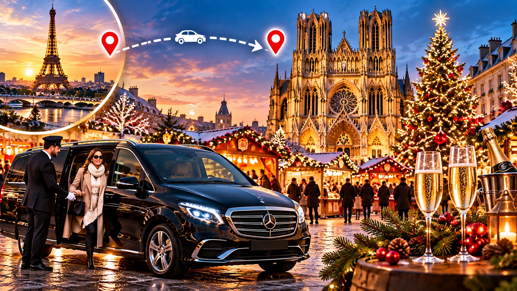 Reims Christmas Market Day Trip