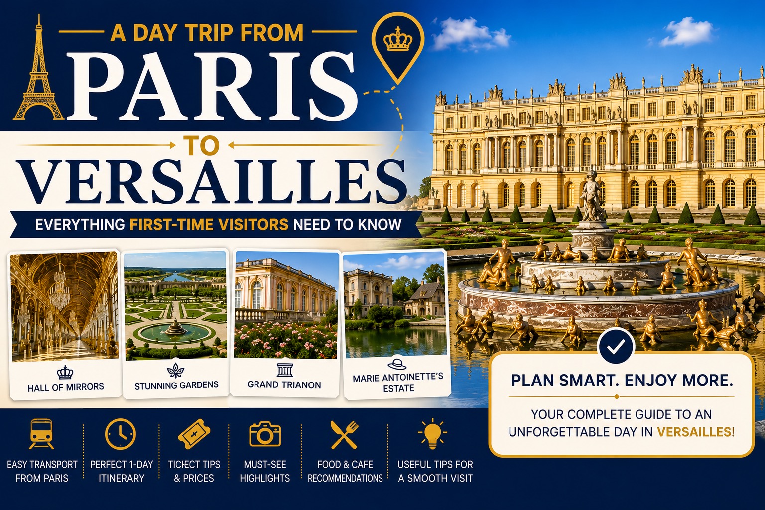 Paris to Versailles Day Trip