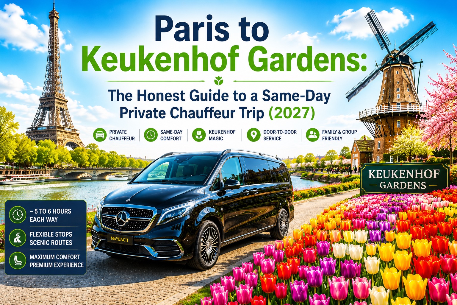 Paris to Keukenhof Gardens Day Trip