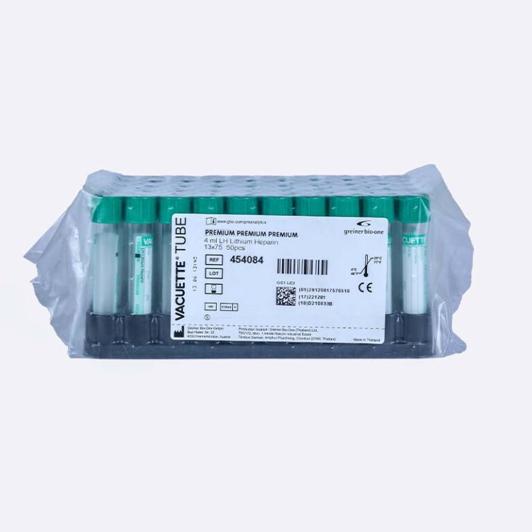 BD Vacutainer Heparin Blood Collection Tube 4 ml 13×75 Green Cap 100pcs