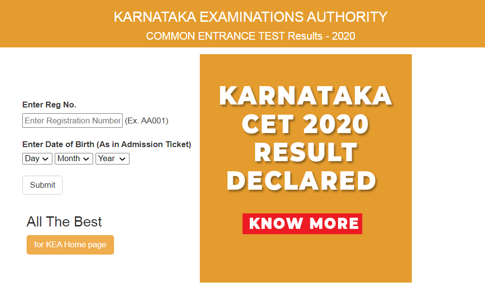 KCET 2020 Result has been Declared Know how to check the result My