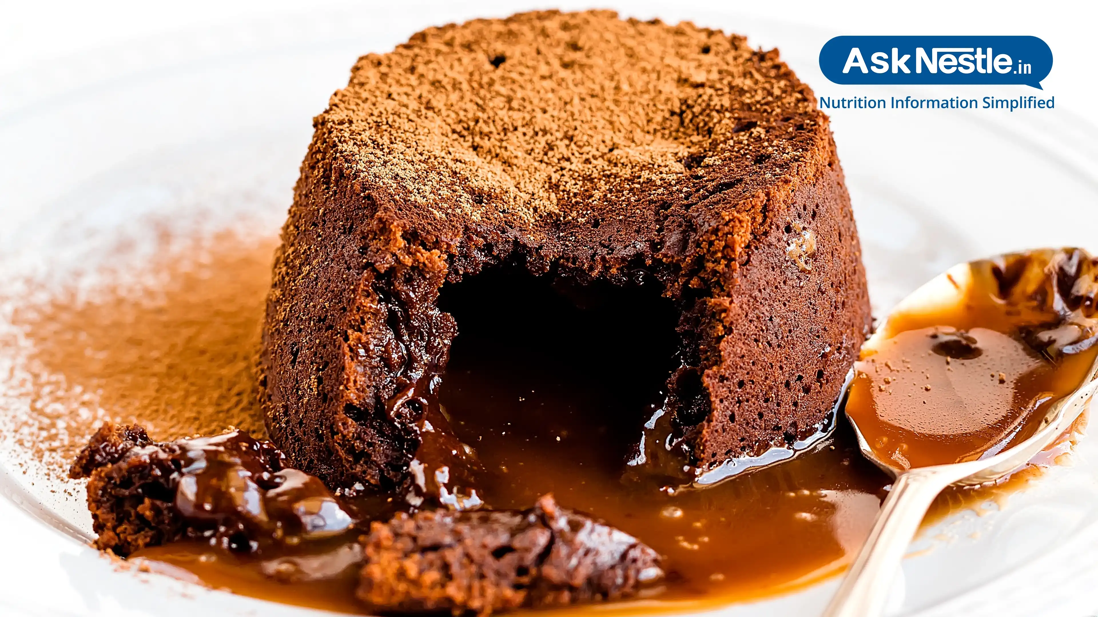 Walnut Chocolava Cake Homemade Recipe for Kids | Ask Nestle