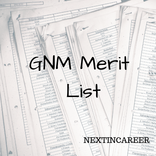 GNM Merit List