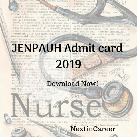 exam 2019 entrance allahabad off cut university Card Admit Ticket 2019 Hall  Download JENPAUH  Now JENPAUH