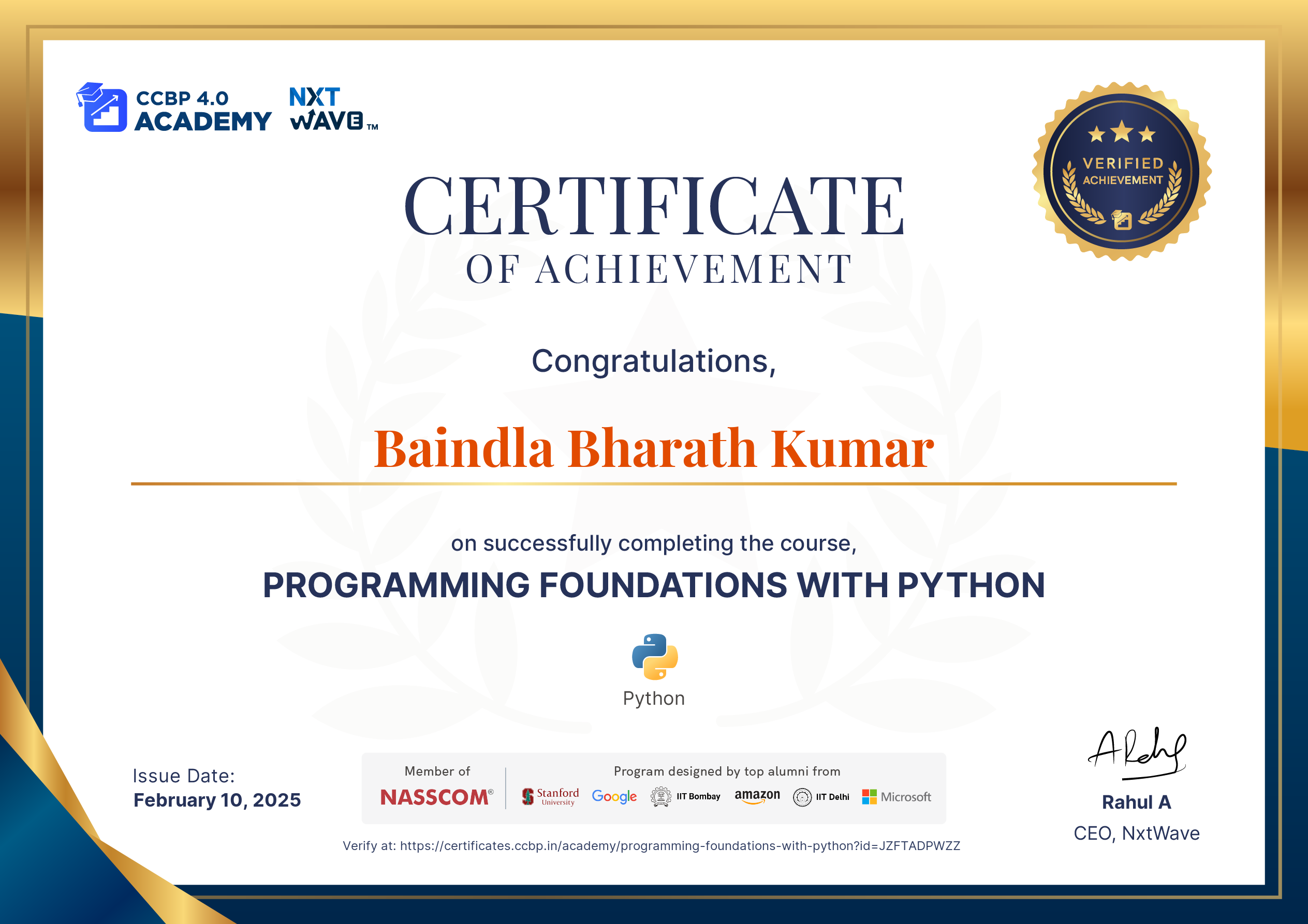 Bharath Kumar Baindla - Aspiring Software Engineer | Full Stack ...