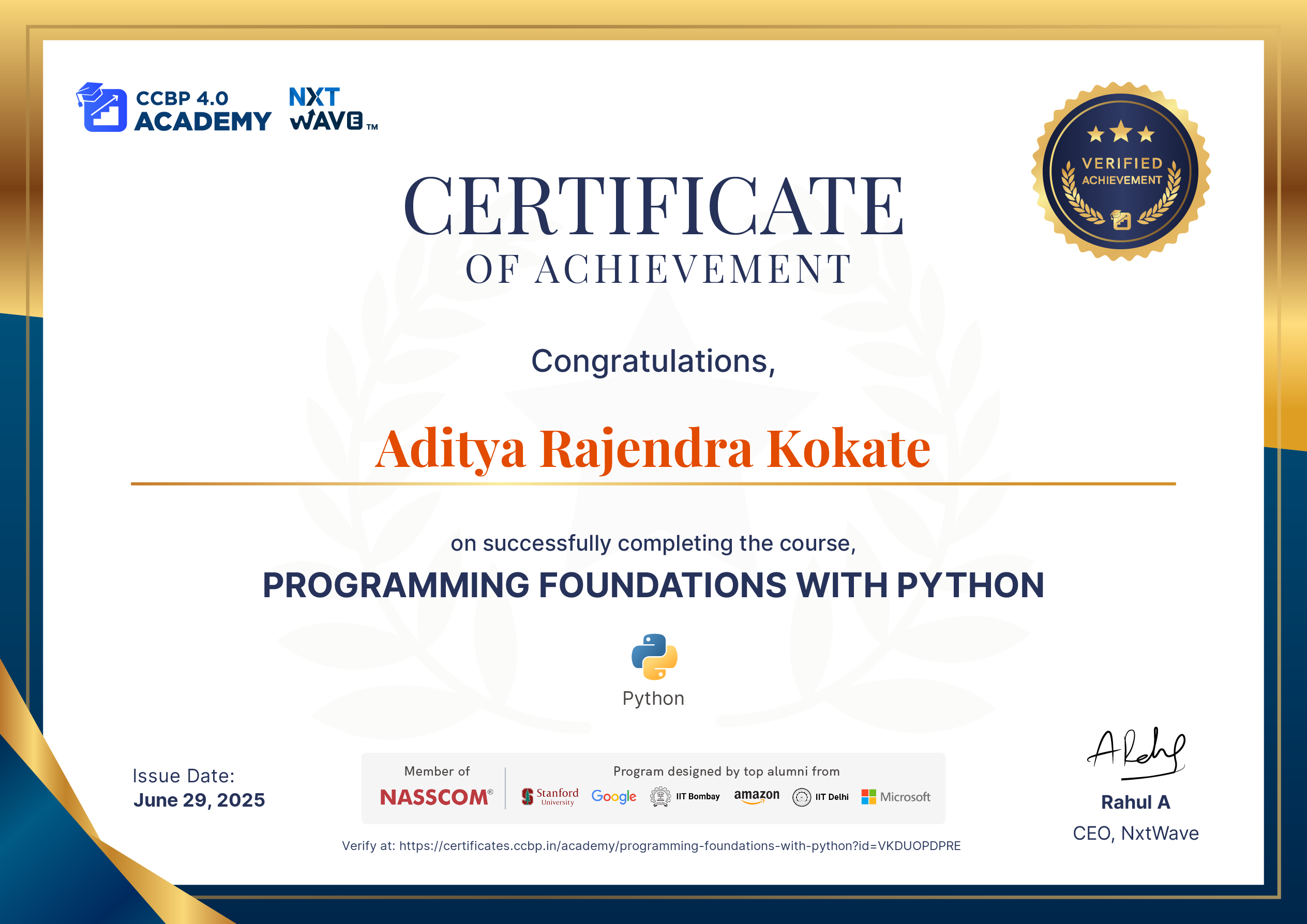Aditya Kokate - Aspiring Software Engineer & Full-Stack Developer ...