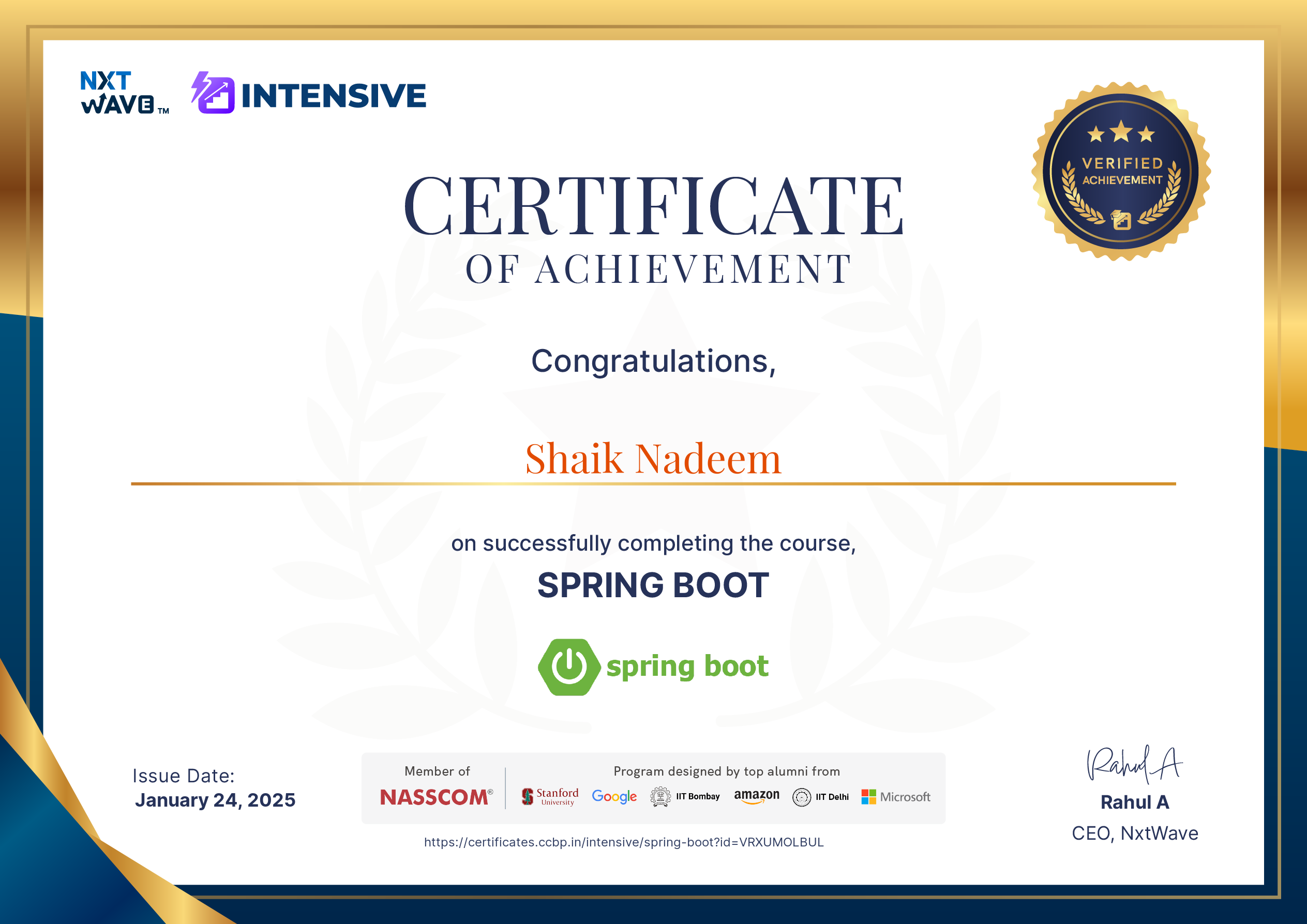 Nadeem Shaik - Aspiring java full Stack Developer | CCBPian at NxtWave ...