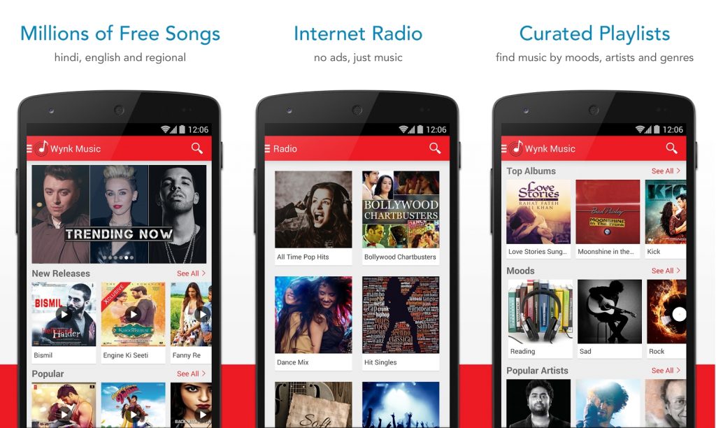 Features of Wynk Music for PC