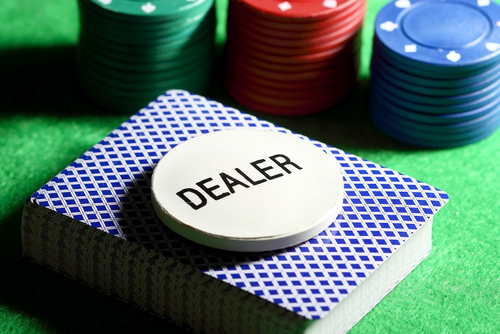 The Dealer Button in the poker game