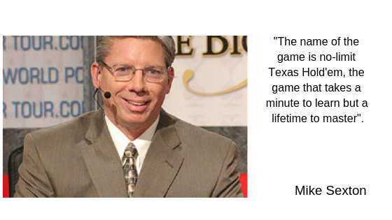 Mike Sexton: Professional Poker Player And Commentator.