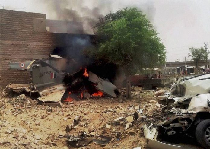 Indian Air Force’s MiG 27 crashes near Jodhpur, Rajasthan Indian Air Force’s MiG 27 crashes near Jodhpur, Rajasthan