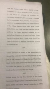 panchayati elections punjab high court