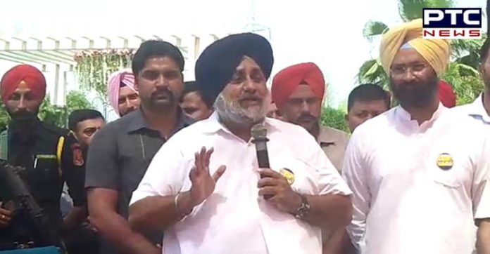 ਝੂਠੀ ਸਹੁੰ ਖਾ ਕੇ ਸ੍ਰੀ ਗੁਰੂ ਗੋਬਿੰਦ ਸਿੰਘ ਜੀ ਦਾ ਨਿਰਾਦਰ ਕਰਨ ਵਾਲੀ ਕਾਂਗਰਸ ਉੱਤੇ ਟੁੱਟਿਆ ਰੱਬੀ ਕਹਿਰ : ਸੁਖਬੀਰ ਬਾਦਲ SAD-BJP alliance Punjab and Chandigarh all 14 seats win : Sukhbir Badal
