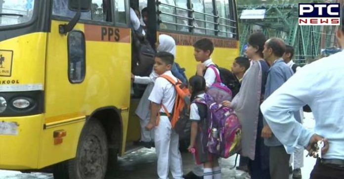 Jammu and Kashmir; Schools re-open in several areas of the valley Jammu and Kashmir; Schools re-open in several areas of the valley