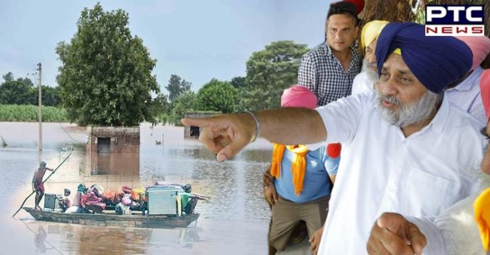 Punjab Floods: SAD Chief Sukhbir Singh Badal visits Sultanpur Lodhi to inspect the flood-affected areas Punjab Floods: SAD Chief Sukhbir Singh Badal visits Sultanpur Lodhi to inspect the flood-affected areas